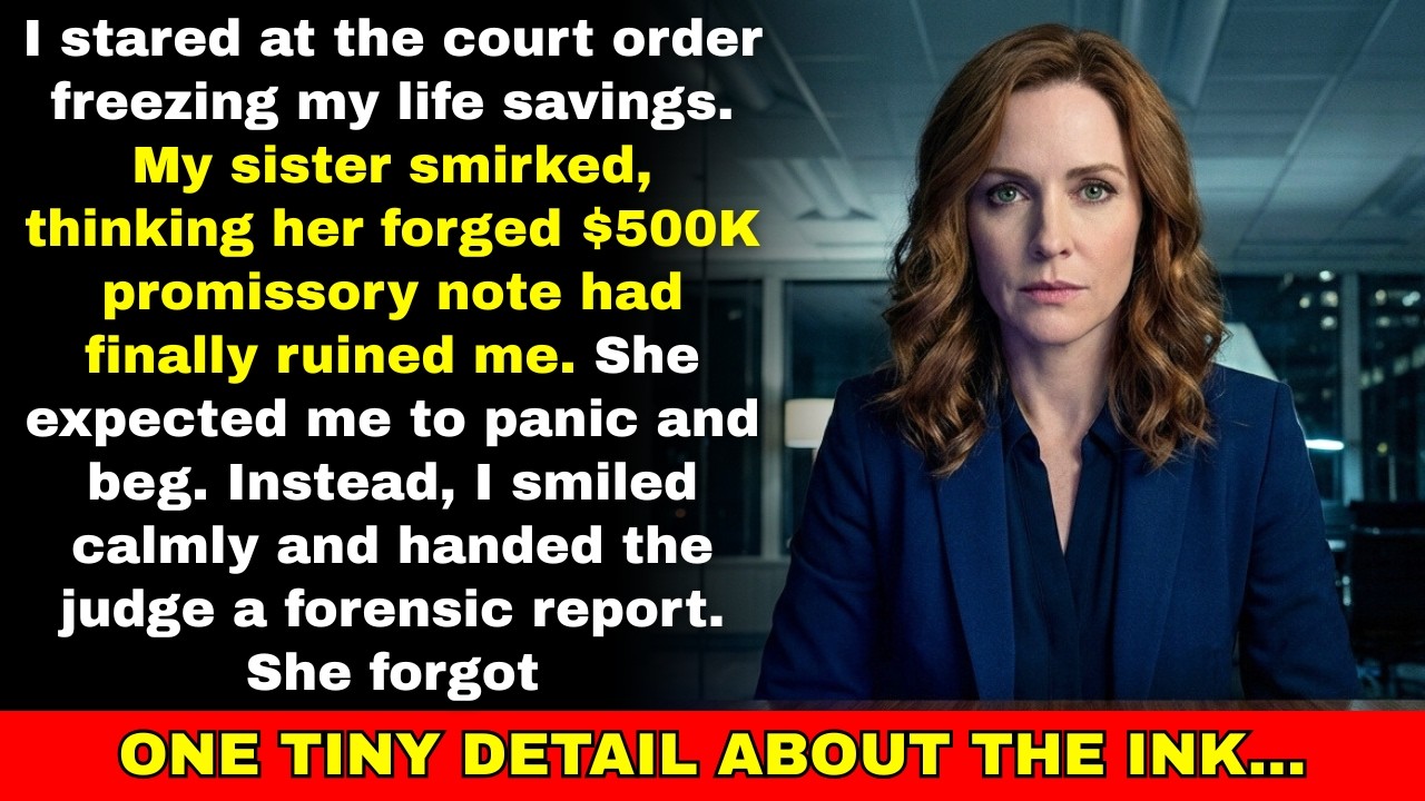 My Bank Froze Every Penny I Own—My Sister Forged a $500K Promissory Note Behind My Back and...