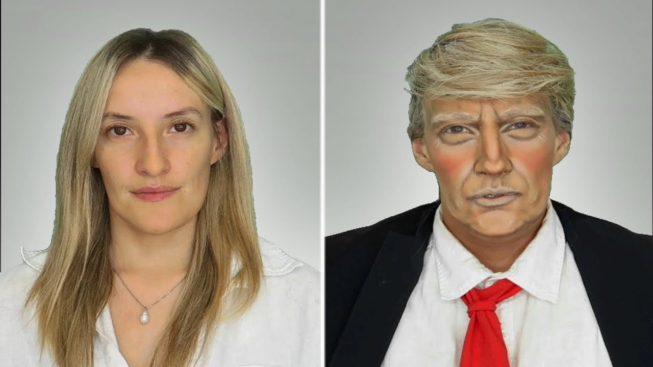 DONALD TRUMP make-up TRANSFORMATION! 🇺🇸