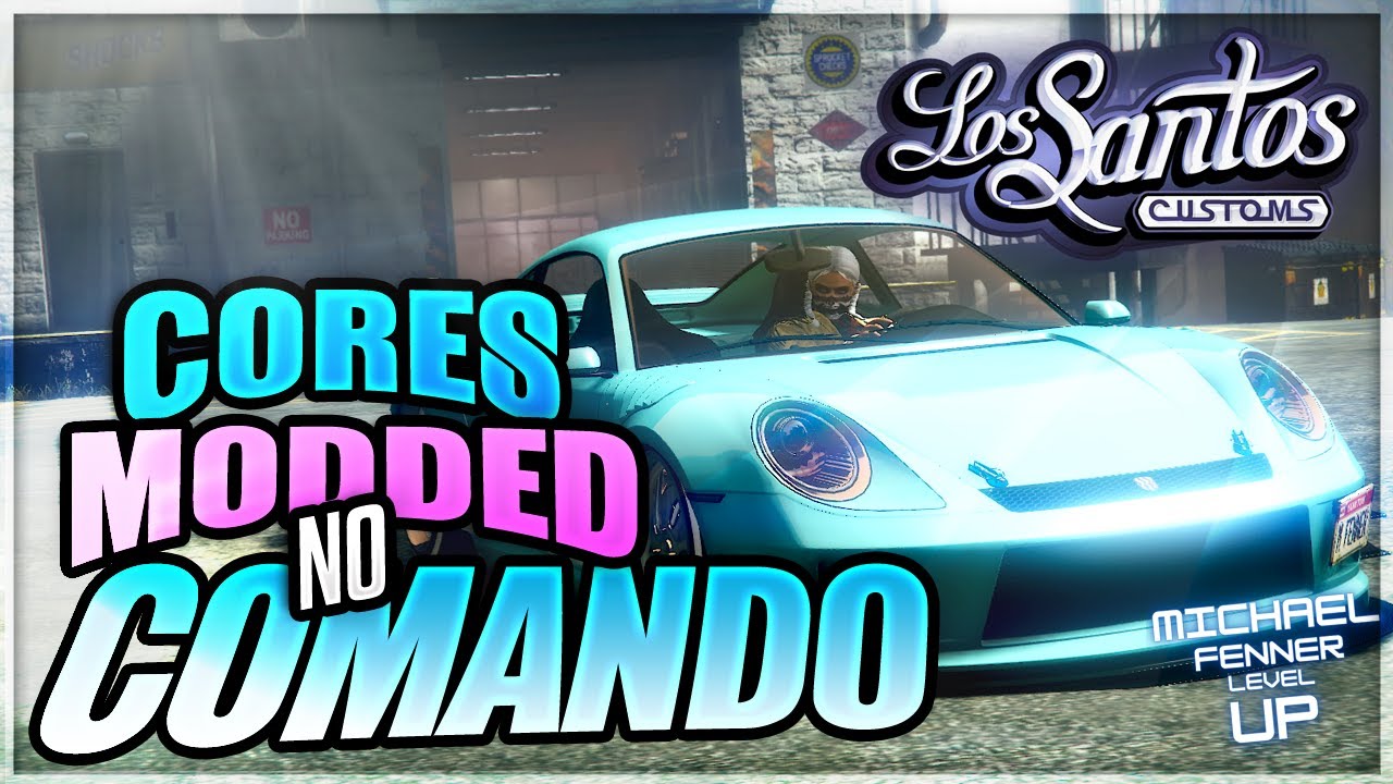 GTA Online - APRENDENDO A COLOCAR COR MOD NO COMANDO - PURE BLACK - PURE WHITE e SECRET GOLD - PS4