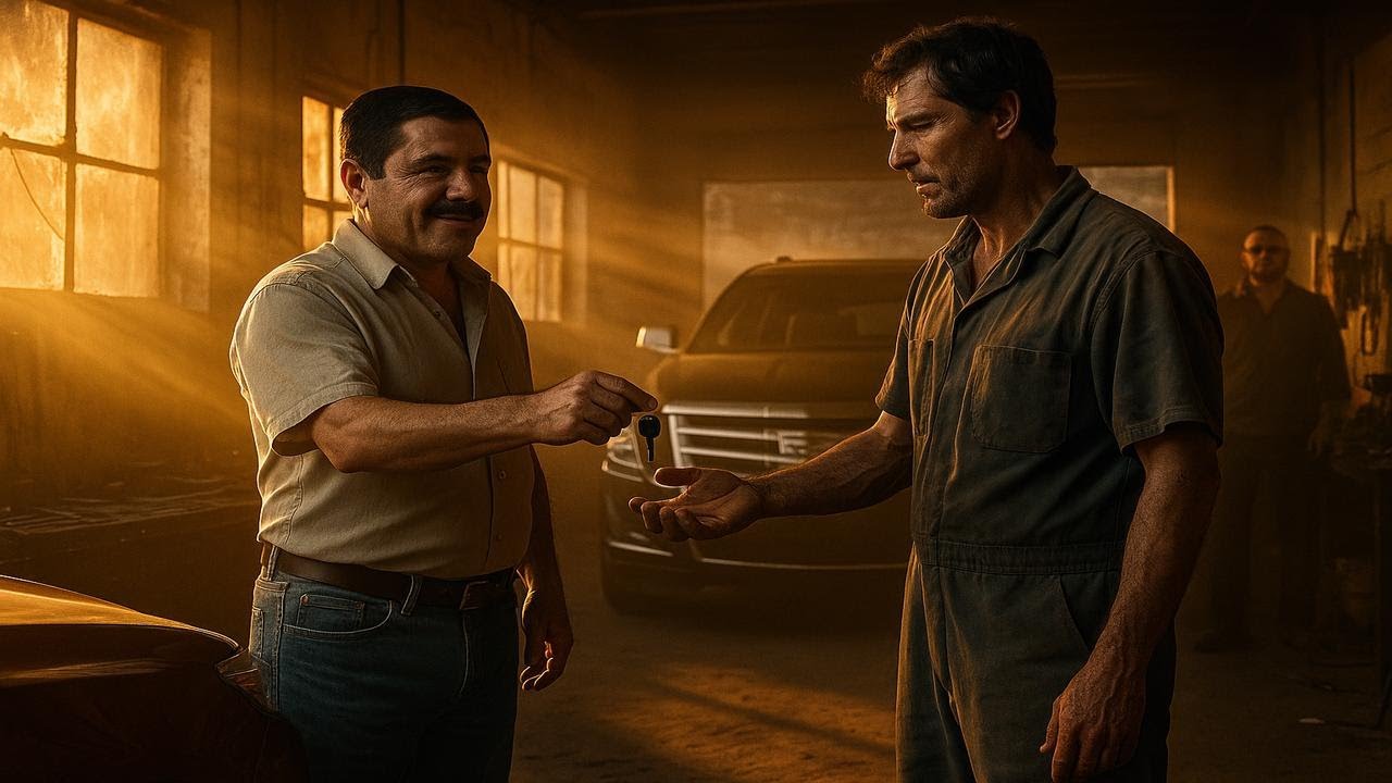 “ESTE AUTO SOLO UN EXPERTO LO ARREGLA” – EL CHAPO SONRÍE Y ENTREGA LAS LLAVES AL MECÁNICO POBRE