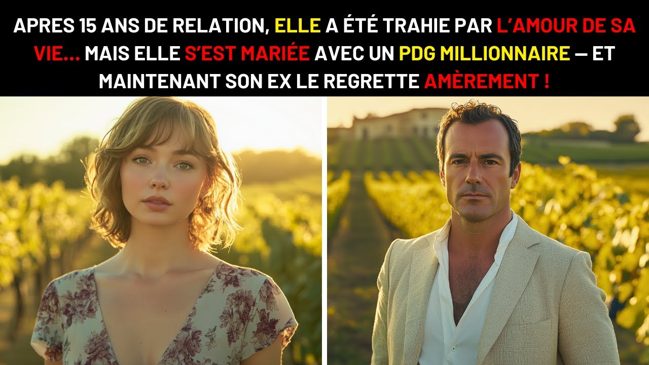 TRAHIE APRÈS 15 ANS D’AMOUR, ELLE ÉPOUSE UN PDG MILLIONNAIRE ET SON EX LE REGRETTE AMÈREMENT !