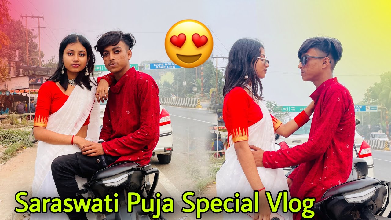 Saraswati Puja Special Vlog 😍 Couple Vlog ❤️ Travellar Avi