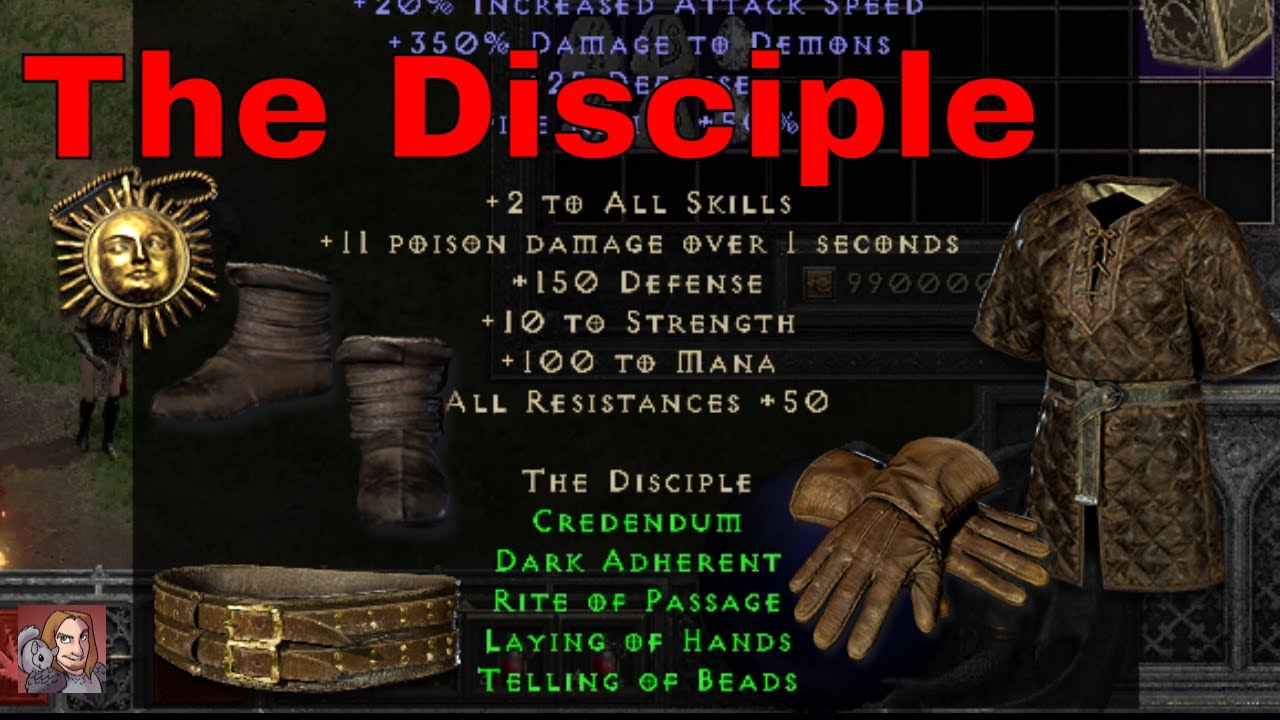 D2R Upgraded Sets - The Disciple (5 Piece Set)