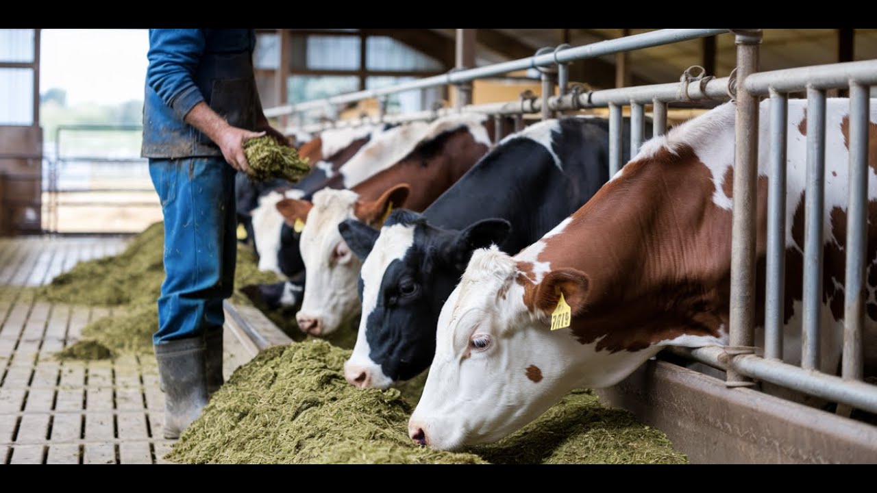 Feeding Silage to Holstein Steers - Feeding Silage to Dairy Cattle - Farm With Me