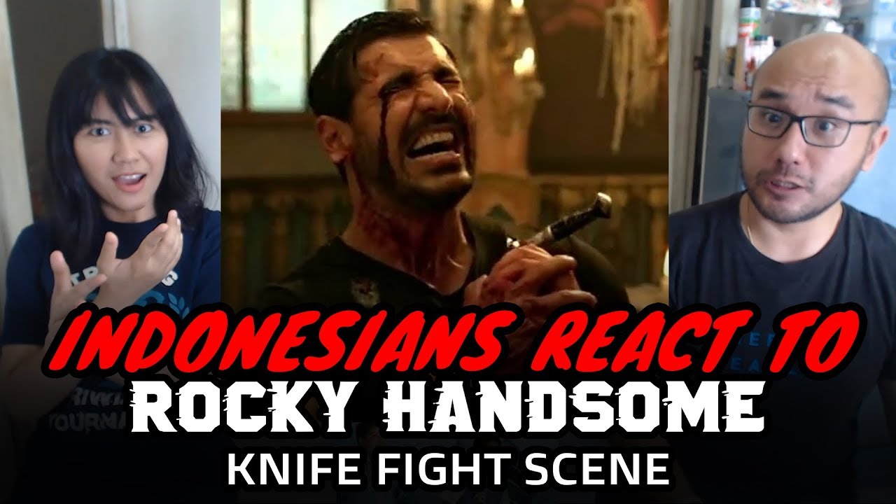 Indonesians React To Rocky Handsome, John Abraham Final Knife Fight Scene | Movie Scene Reaction