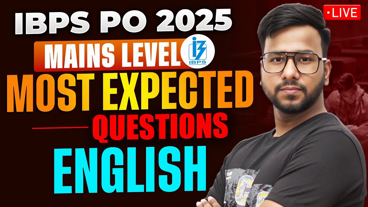 IBPS PO Mains English Paper 2025 | Most Expected Questions | Cloze Test, Errors, Fillers | Varun Sir