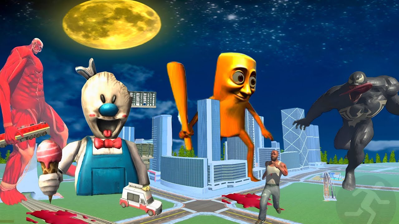 Ice cream rod and Venom destroy the Franklin City in Indian bike driving 3d 
