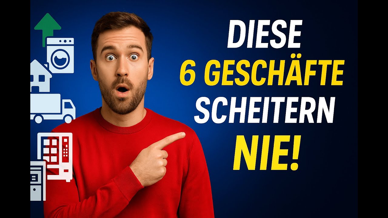Diese 6 Business Ideen scheitern fast nie &ndash; laut echten Daten die sichersten Gesch&auml;fte!