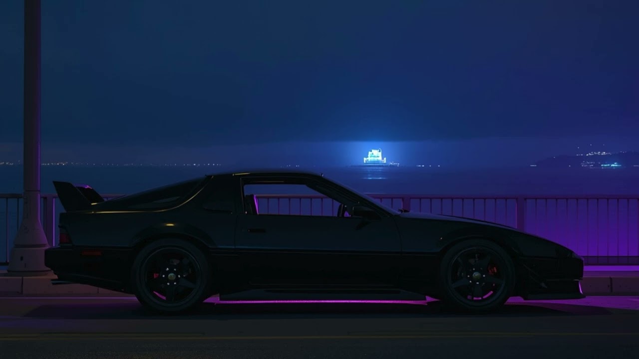 Midnight Blue🌙 | Moody 80s Synth Rock Instrumental | Romantic Neon Night Drive