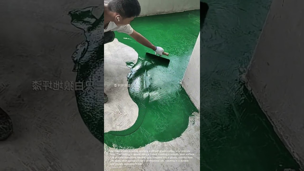 Applying Green Floor Coating: Transforming a Concrete Floor