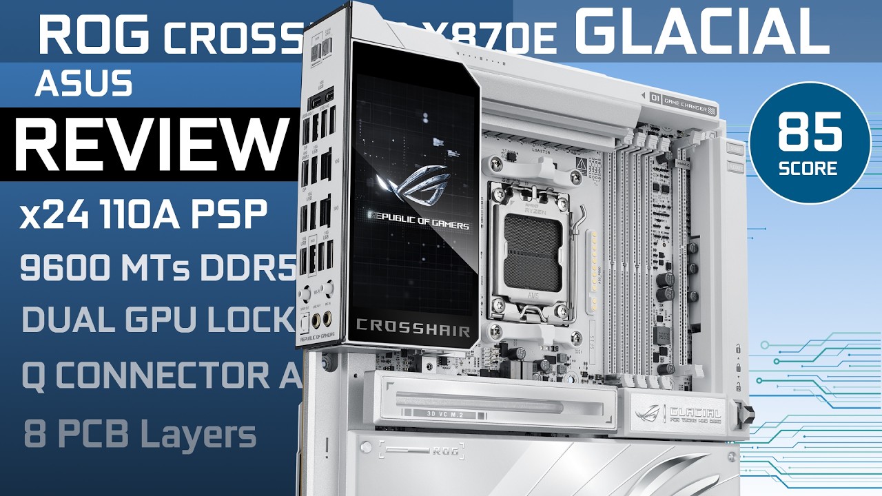ROG CROSSHAIR X870E GLACIAL : The PERFECT motherboard no one can afford.