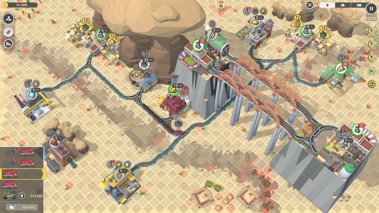 Train Valley 2 DLC (Workshop Gems. Emerald) Level 5:Sands