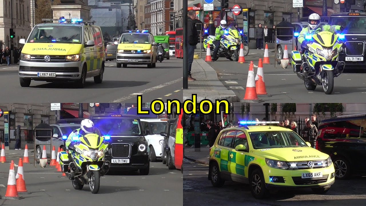 Emergency Services responding in London