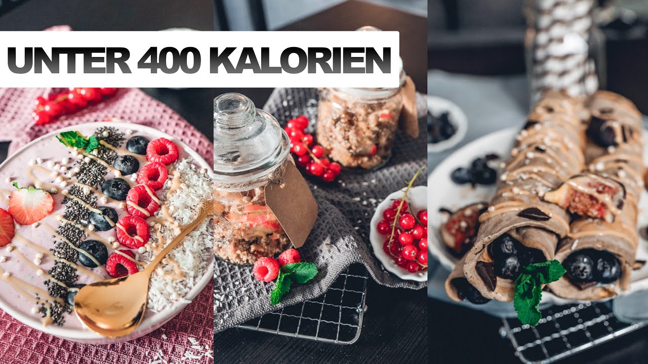 Rezepte unter 400 Kalorien I Apple Crumble, Crepés, Smoothiebowl