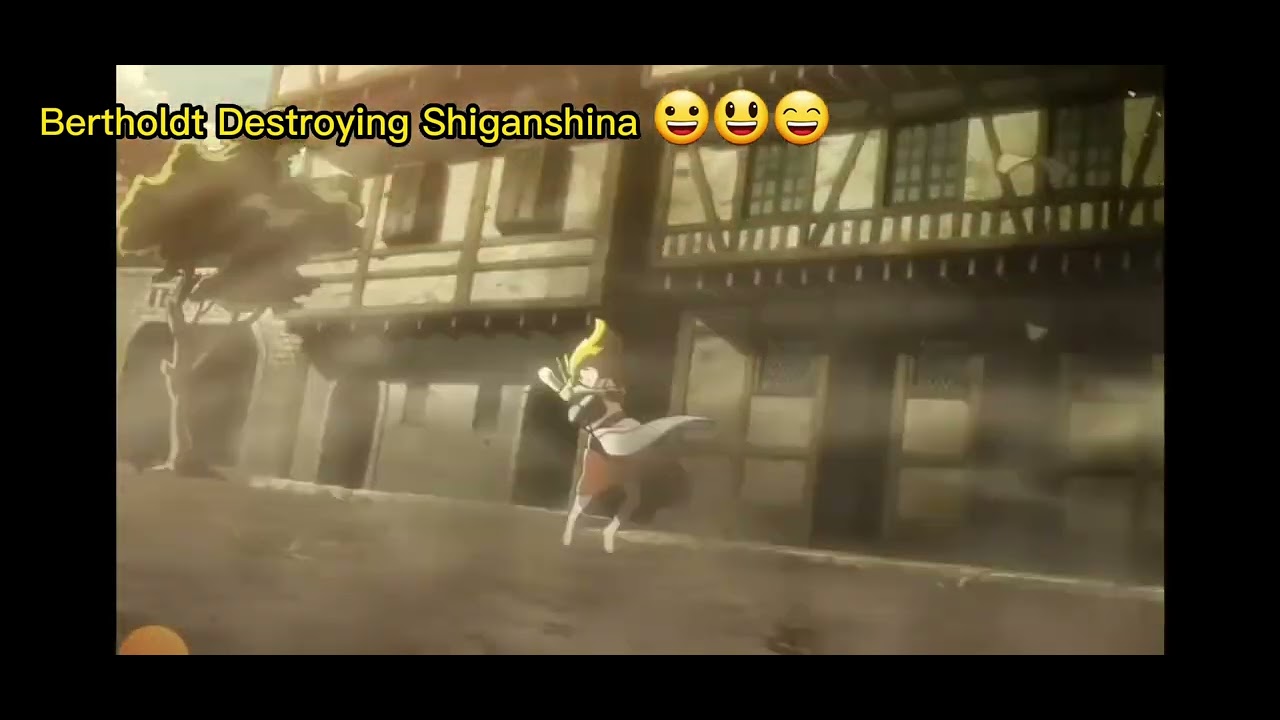 Armin Vs Bertholdt Destroying City / District