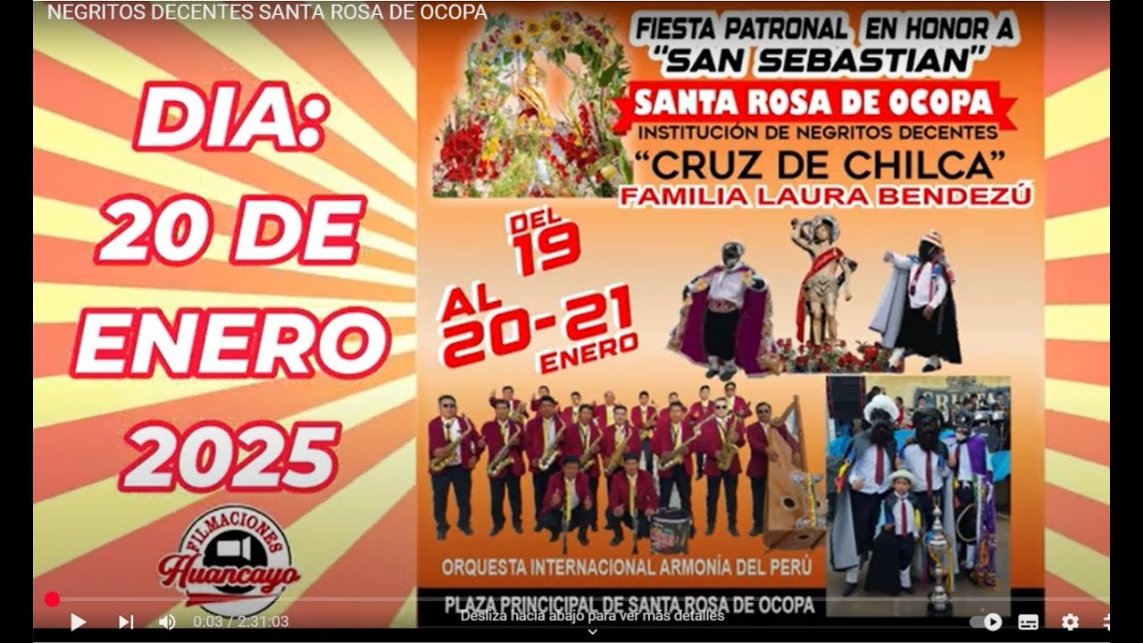 NEGRITOS DECENTES SANTA ROSA DE OCOPA
