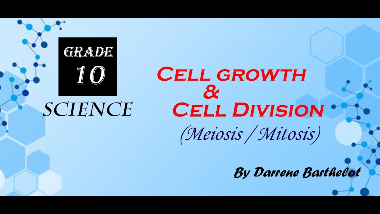 Cell Growth & Cell division (Grade 10 English medium Science)