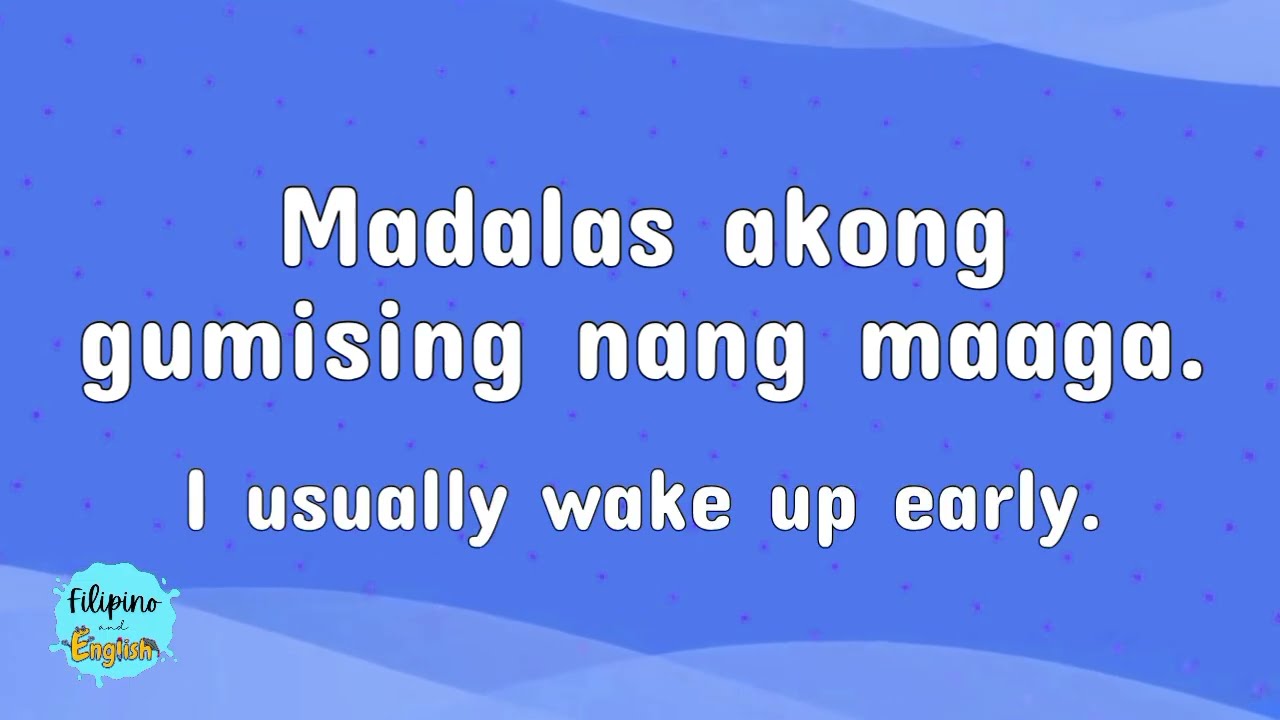 TAGALOG EXPRESSIONS ABOUT SELF | English-Tagalog Translation
