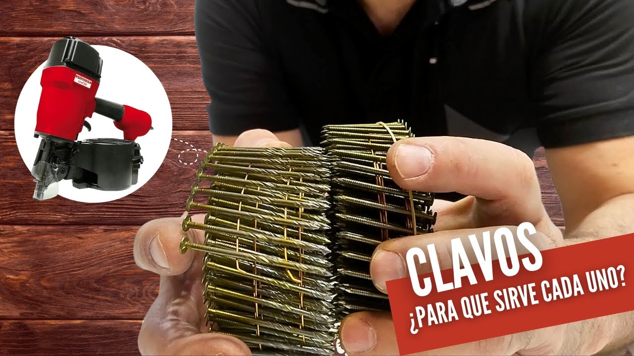 TIPOS de CLAVO para CLAVADORA NEUMATICA