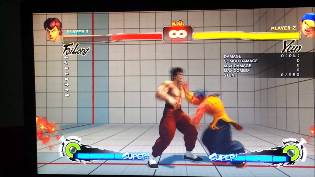 SSF4 AE 2012: Yun Unblockable on Fei Long with Explanation