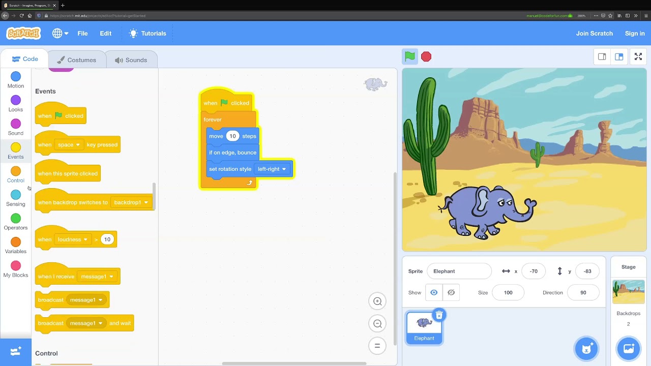 Scratch Introduction Tutorial