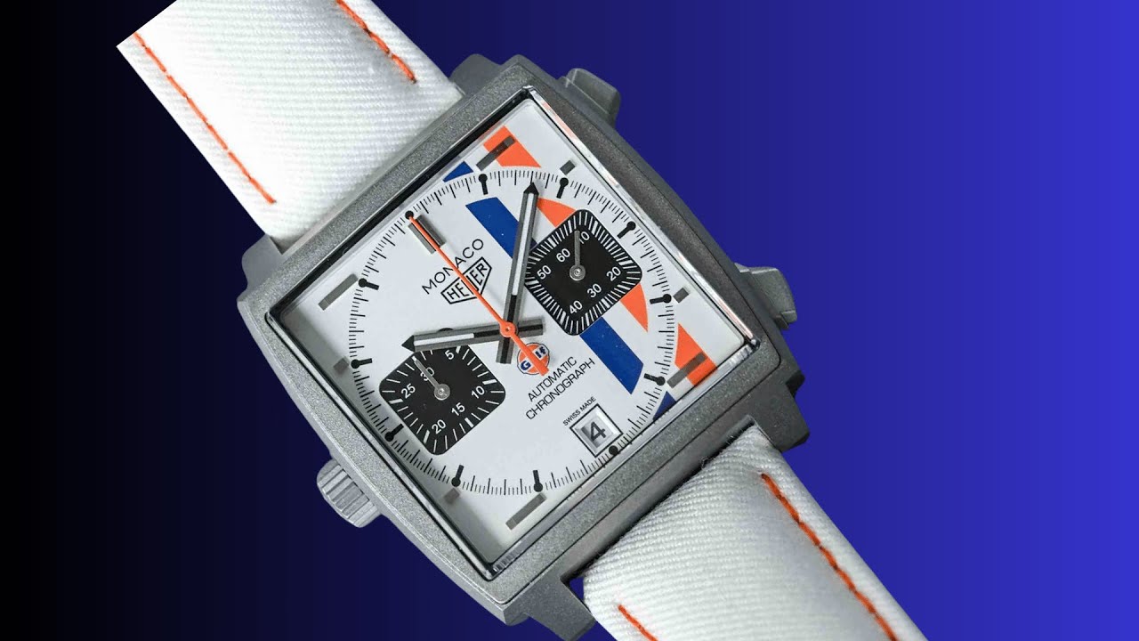 The stunning new TAG Heuer Monaco Chronograph x Gulf White Dial!
