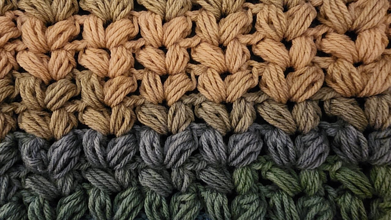 The Puffy V-Stitch - Crochet Tutorial!