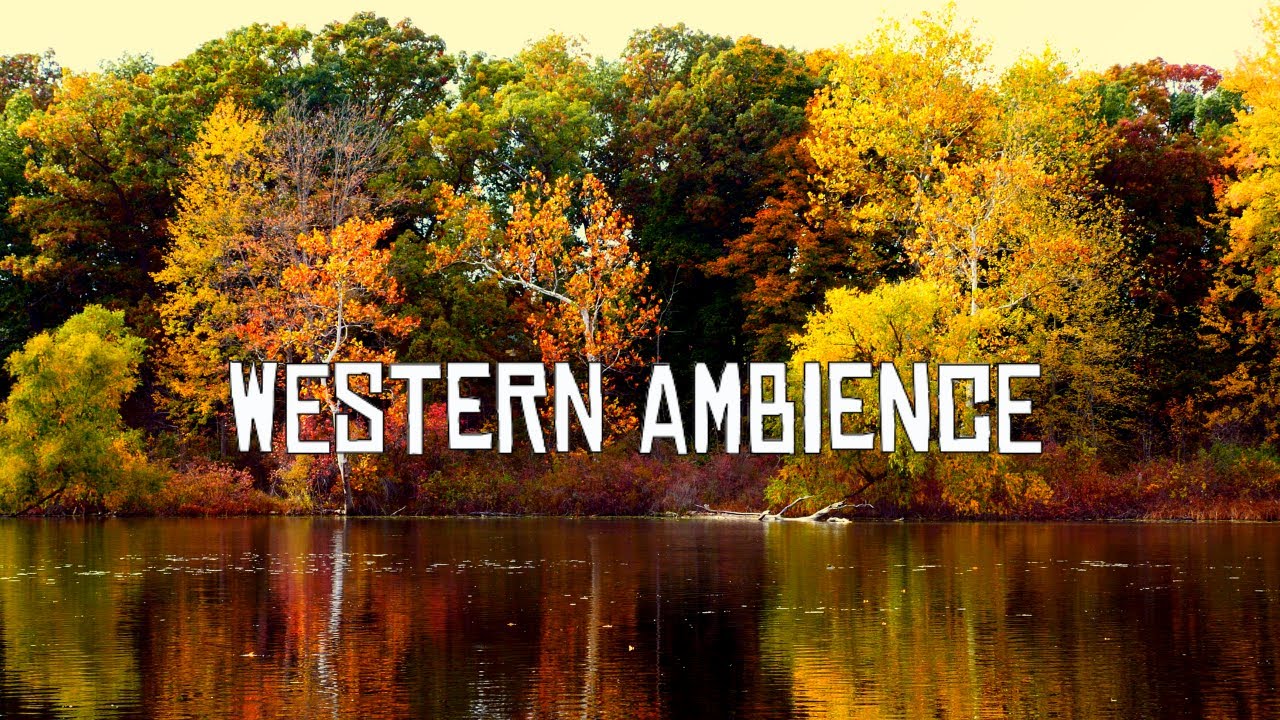 Western Ambience - Autumn Lake 4K - Red Dead Redemption Inspired Music and Nature