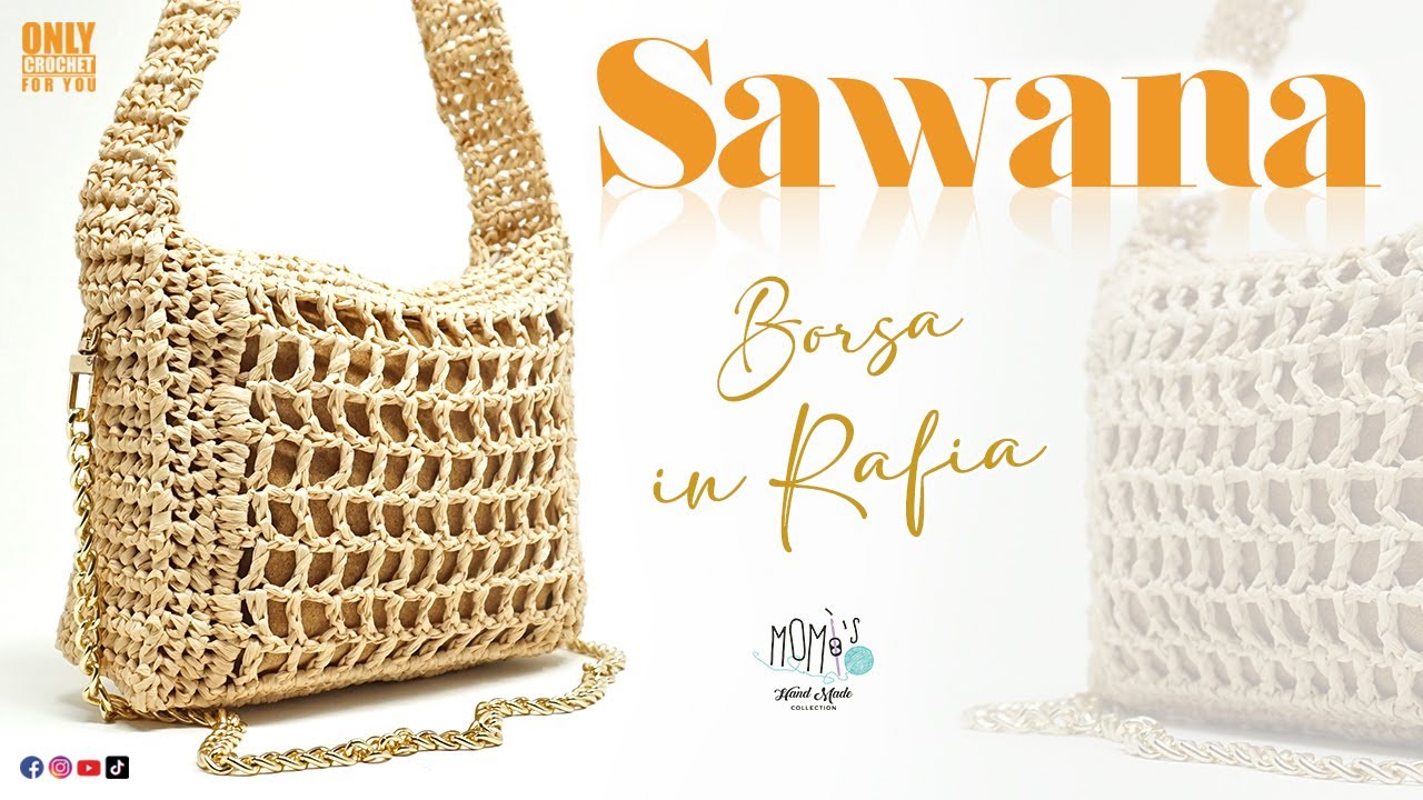 LA BORSA PIÙ IN TREND DEL MOMENTO - SAWANA - EASY CROCHET MESH BAG @Momì's #crochet #tutorial