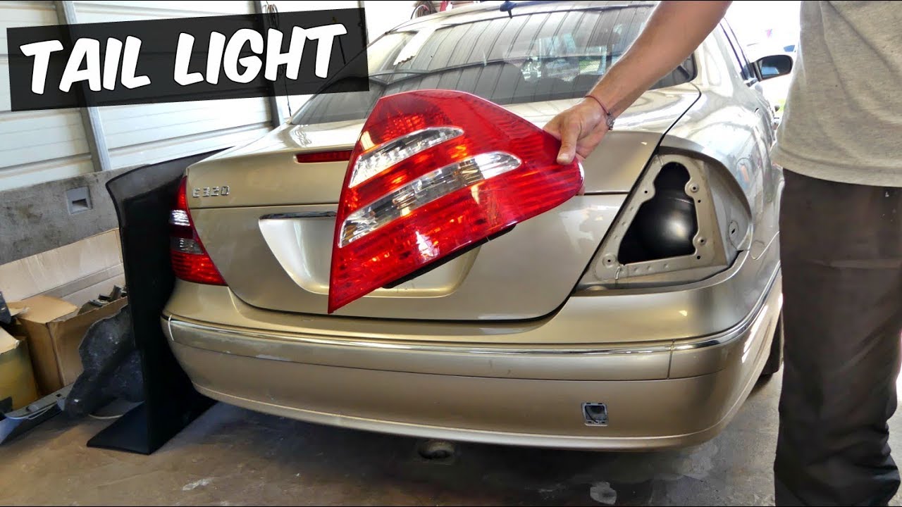 MERCEDES W211 TAIL LIGHT REMOVAL REPLACEMENT