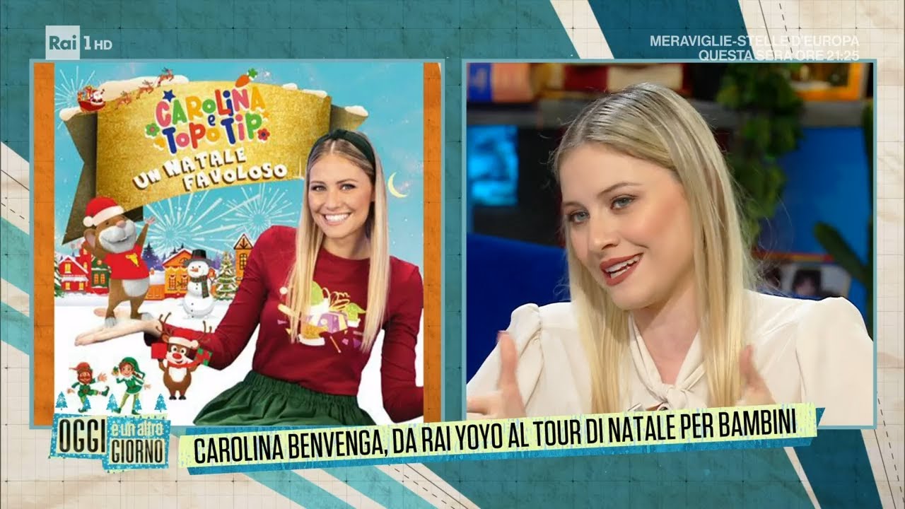 Carolina Benvenga, stella delle canzoni per bambini - Oggi è un altro giorno 04/01/2023