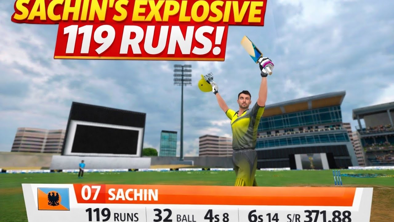 Unstoppable Batting! 💥 119 Runs in 32 Balls | WCC3 Long Gameplay #wcc3 #career mode 