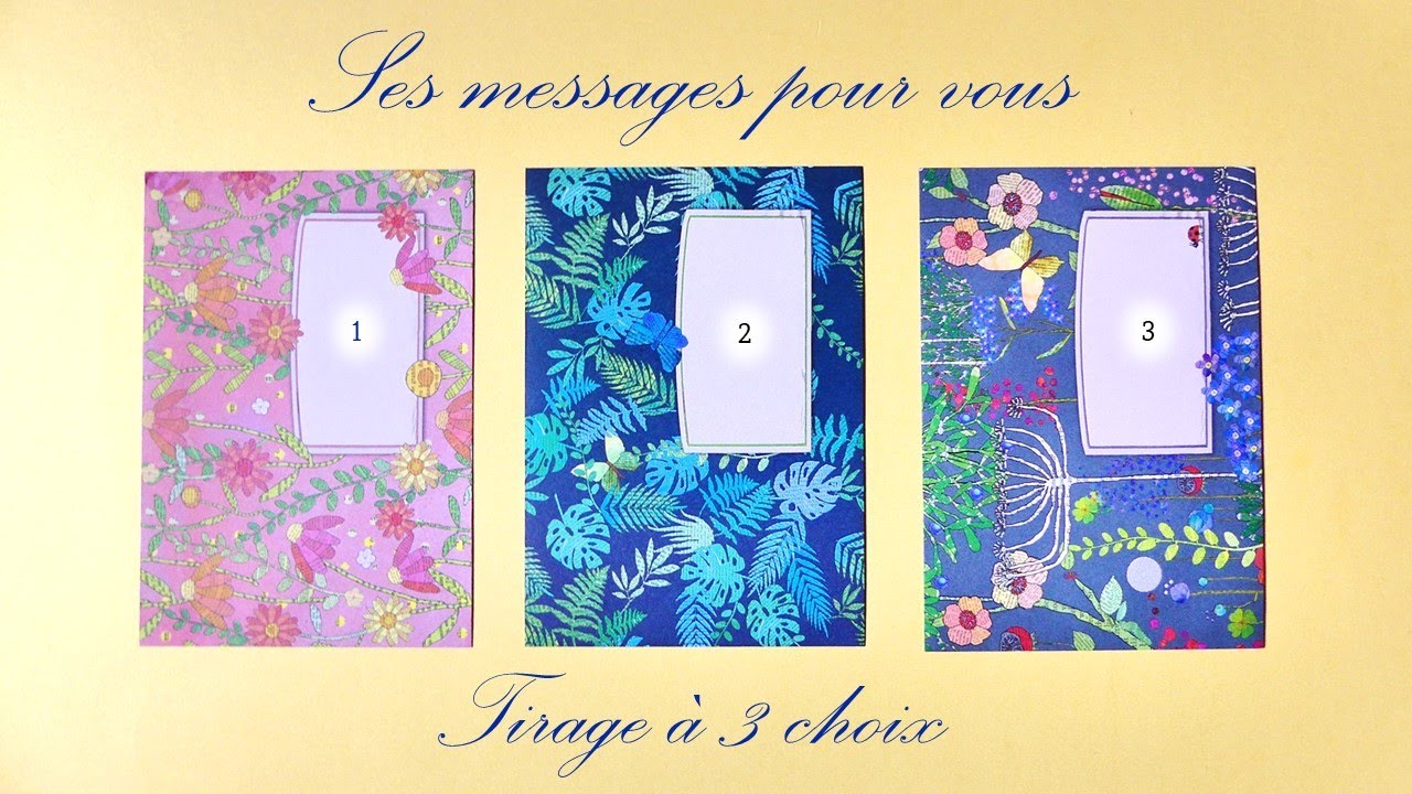 Ce que cette personne aimerait vous dire en ce moment - Tirage à 3 choix🌸☘️🏵️