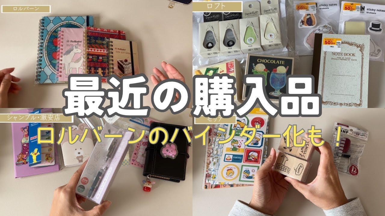 最近の購入品｜ロルバーンと文房具。ロルバーンのバインダー化カスタム【声あり】#63