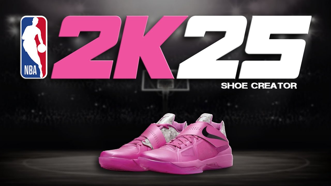 NBA 2K25 Shoe Creator - How to make Nike KD 4 'Aunt Pearl'