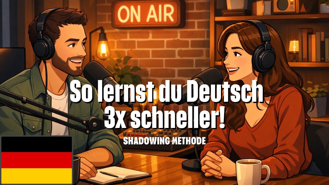 Shadowing Methode: So lernst du Deutsch 3x schneller! 🔥 Aussprache & Hörverstehen verbessern