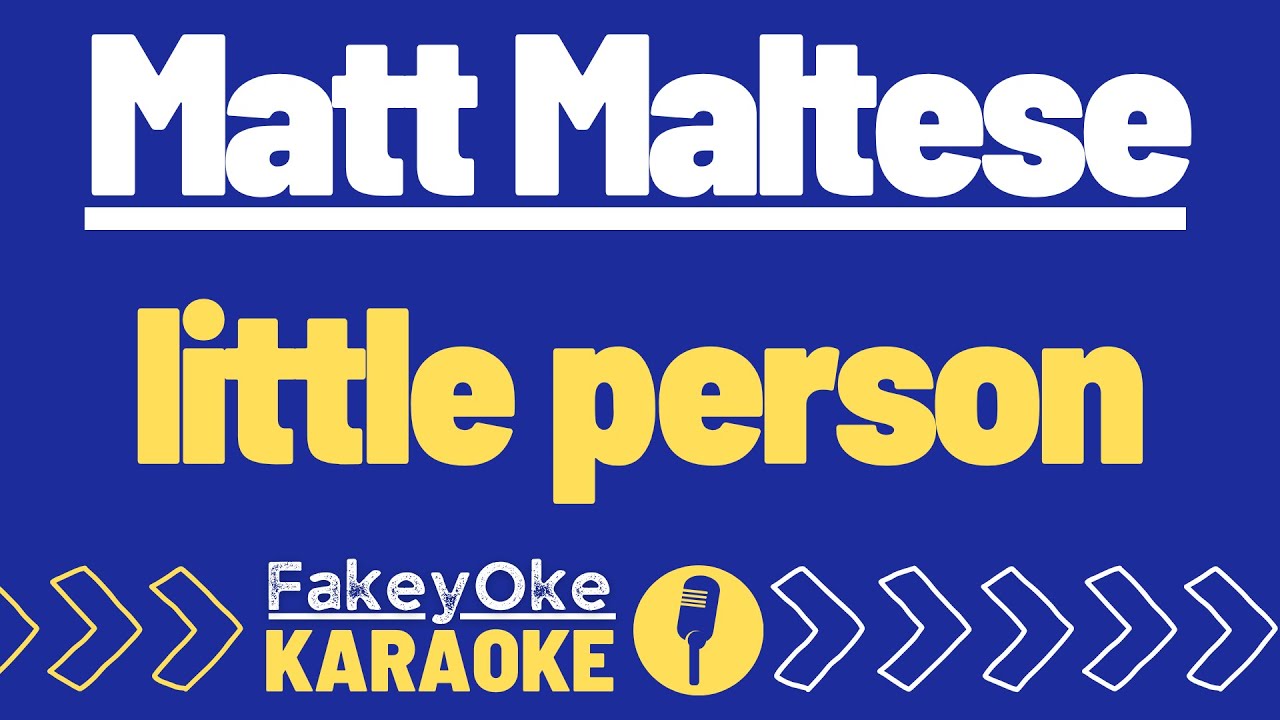 Matt Maltese - little person [Karaoke]
