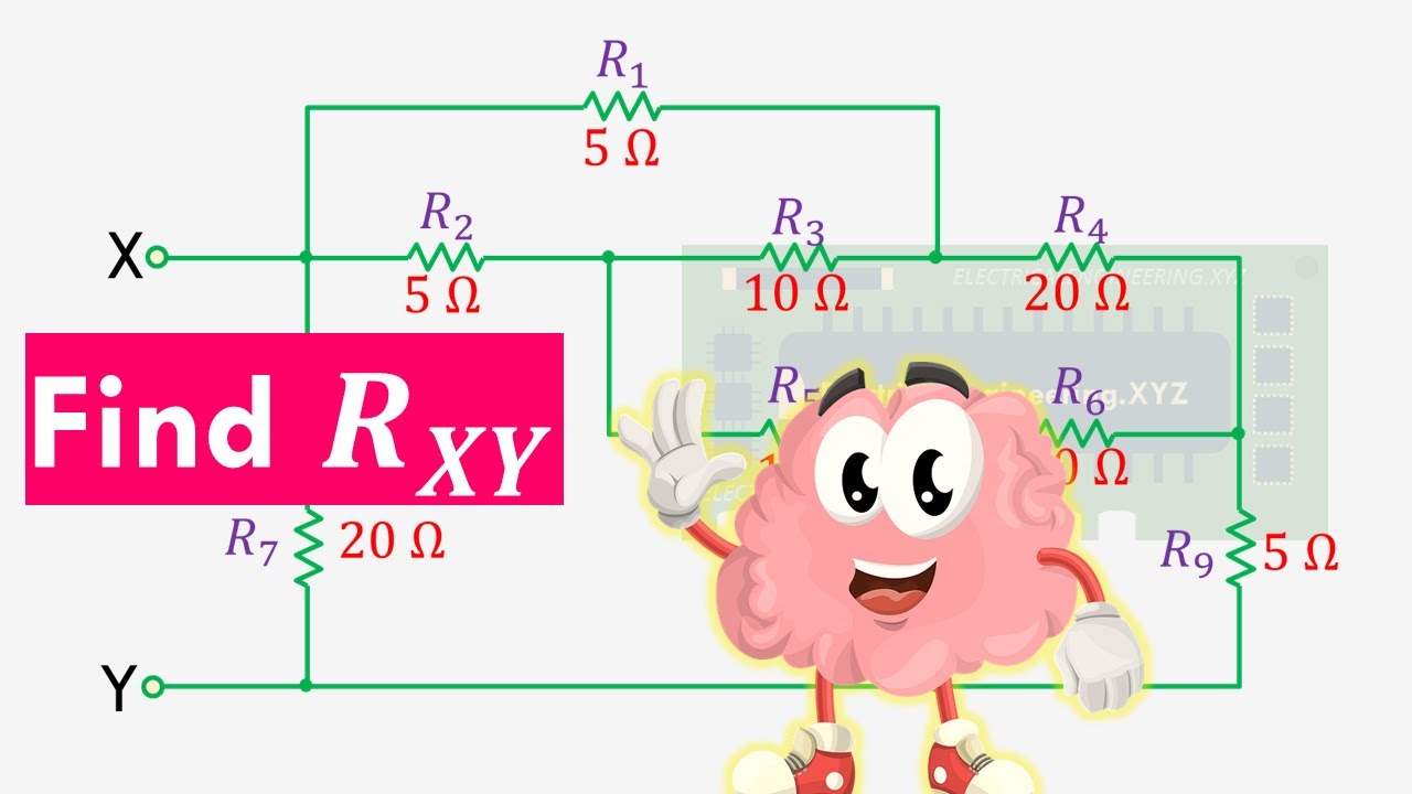 Series Parallel Circuit 7 - Equivalent Resistance Problem with Step by Step Solutions