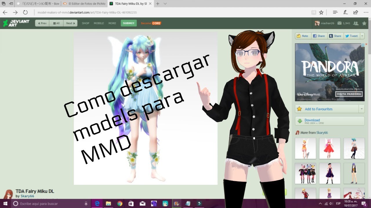 Como descargar models para MMD