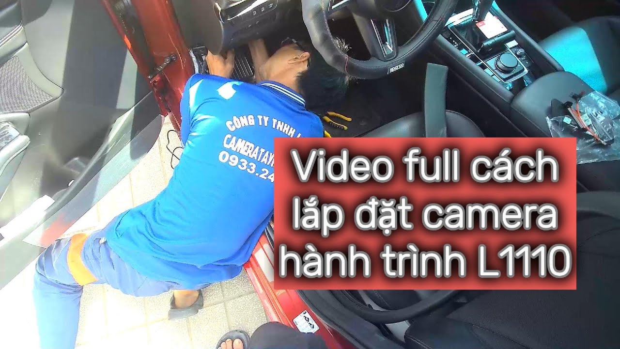 Video full cách lắp đặt camera hành trình Việt Map L1110