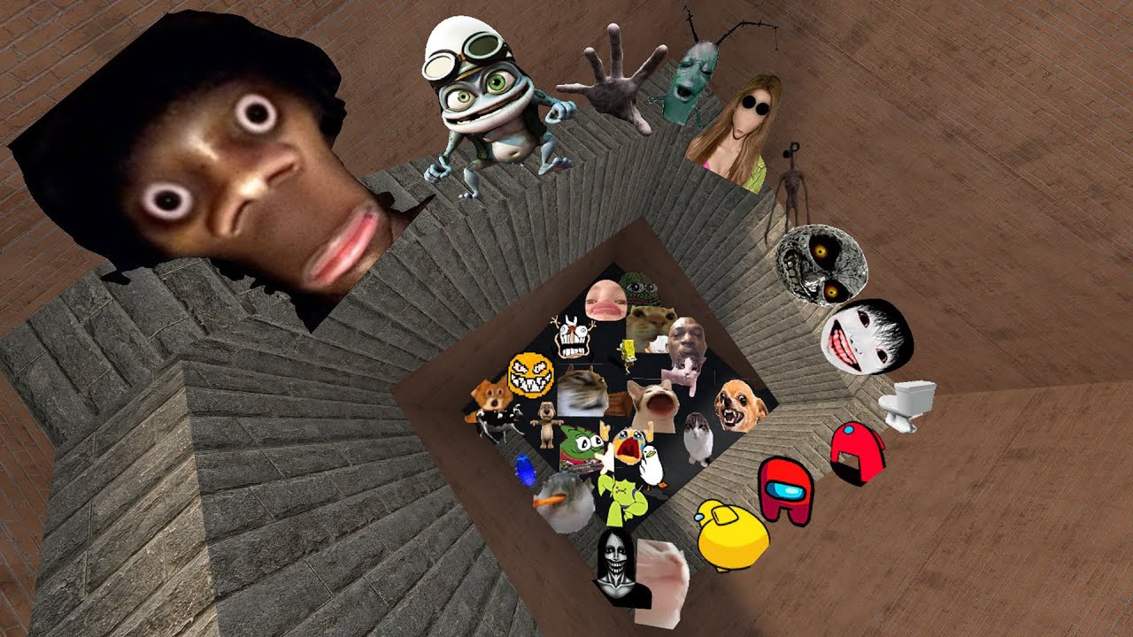 Selene Family, Obunga, Juandale Pringle, Lobotomy Dash, Nicos Nextbots in Big Maze! Garry's Mod