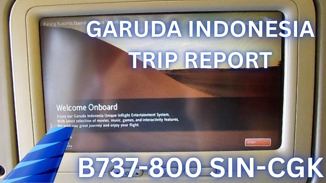 TRIP REPORT | Garuda Indonesia Boeing 737 | Singapore to Jakarta
