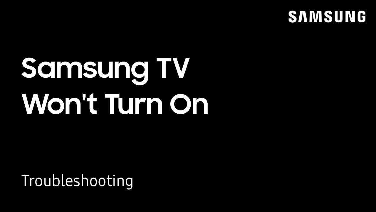 Что делать, если телевизор не включается | Samsung US
