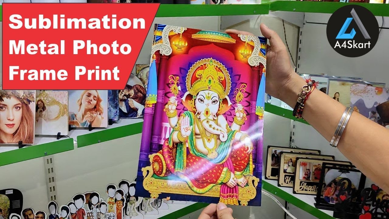 Clear Print  कैसे आएगा 🤔: How to print Sublimation Metal Sheet || A4skart