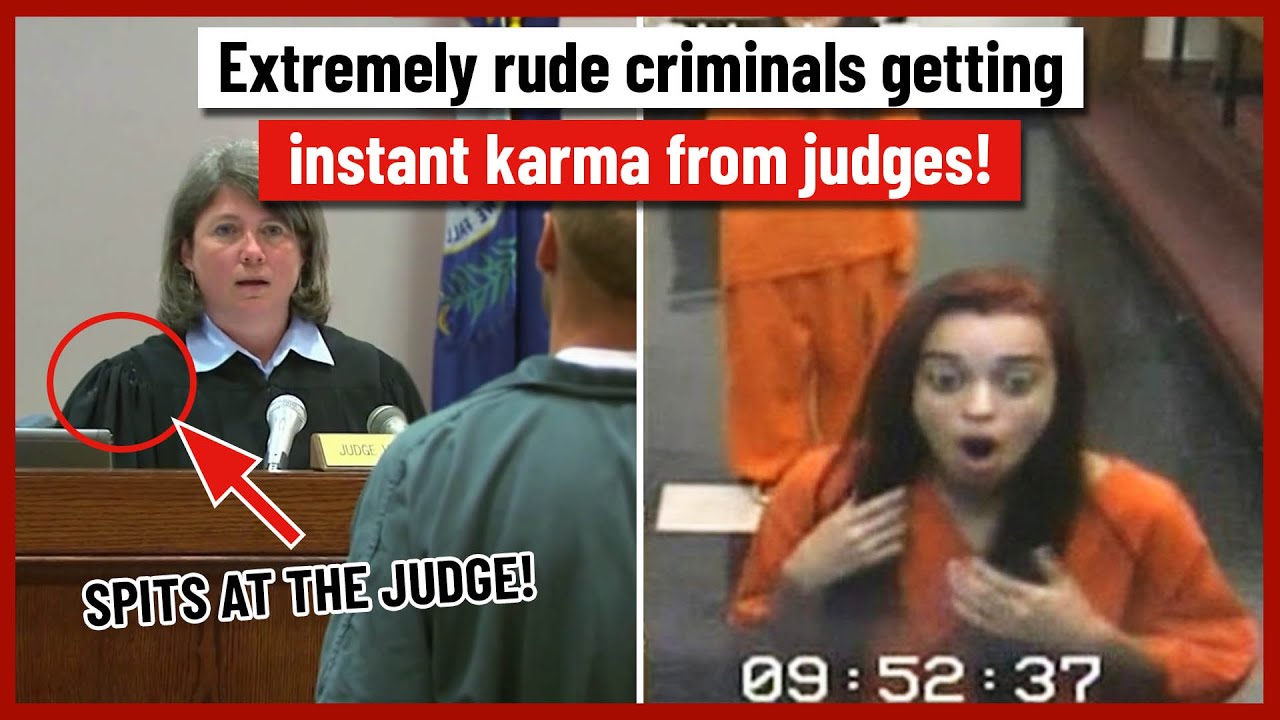 Extremely rude criminals getting instant karma from judges!