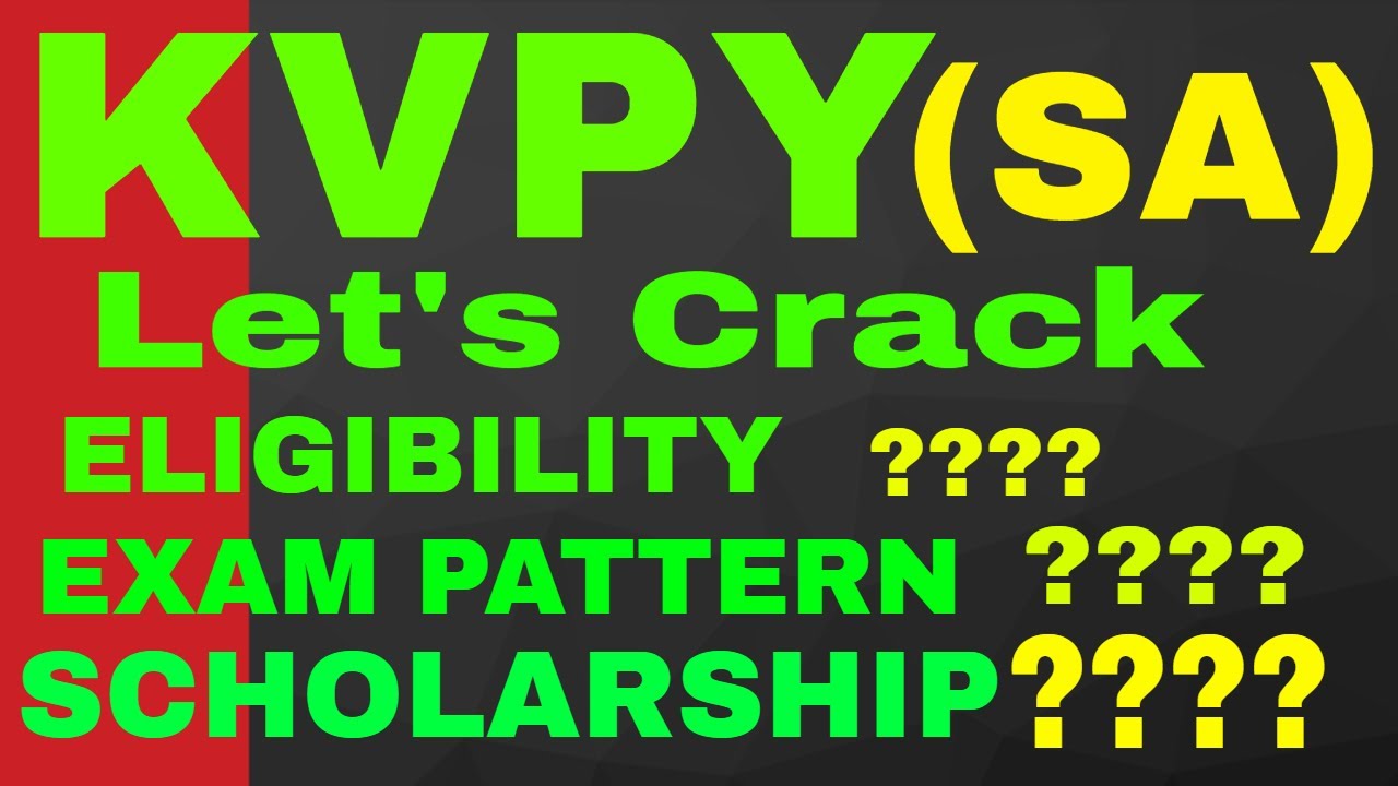 KVPY-SA Complete Guide || BACK TO CLASS