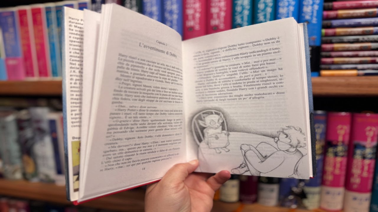 Exploring the Internal Illustrations of this Italian Harry Potter and the Chamber of Secrets