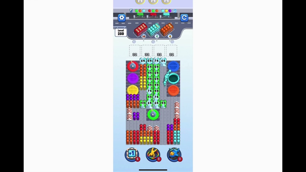 Hole Trap Jam the Bus Level 280