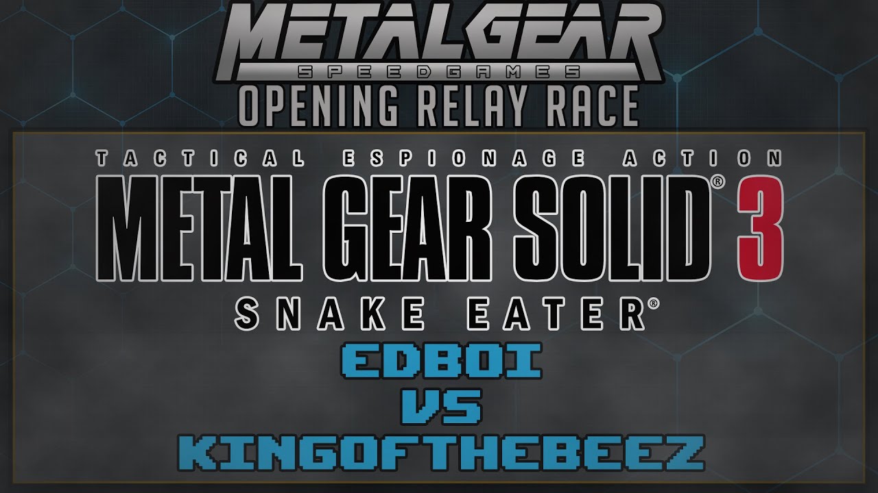 MGSG Opening Relay Race: Edboi007 vs KingofTheBeez MGS3 HD Very Easy