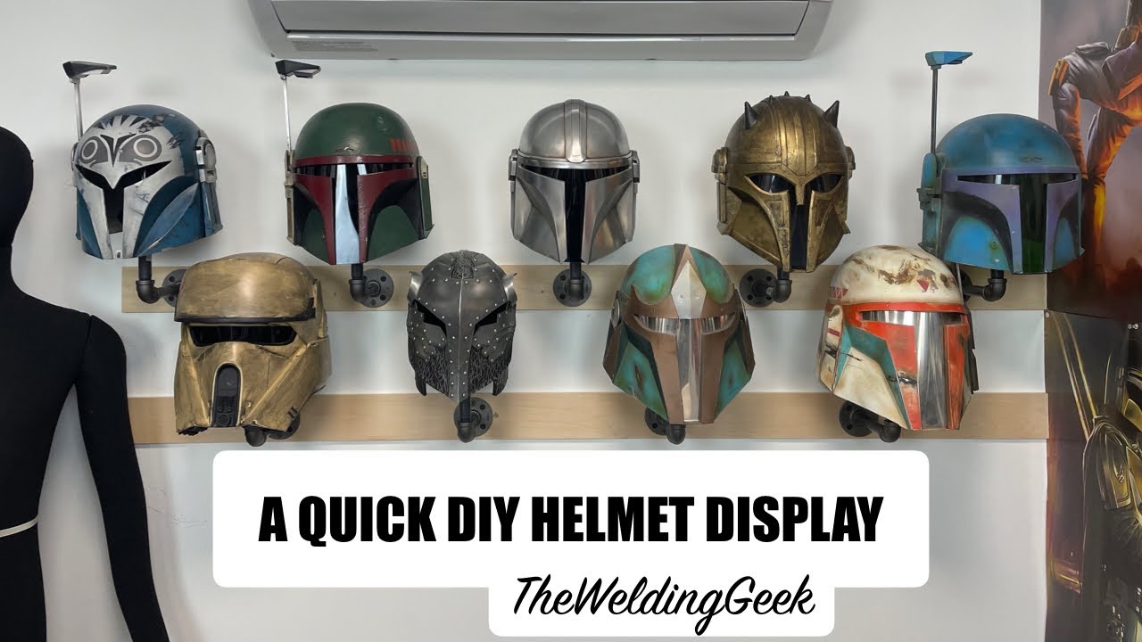 A QUICK DIY HELMET DISPLAY